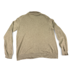 JoS A Bank Reserve Sweater Brown Wool Cashmere Italy Quarter Zip Adult XXL