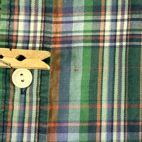 Vintage Ralph Lauren Shirt Green Plaid Flannel 90s Adult LARGE