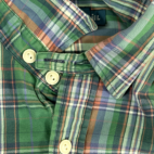 Vintage Ralph Lauren Shirt Green Plaid Flannel 90s Adult LARGE