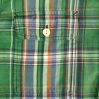 Vintage Ralph Lauren Shirt Green Plaid Flannel 90s Adult LARGE