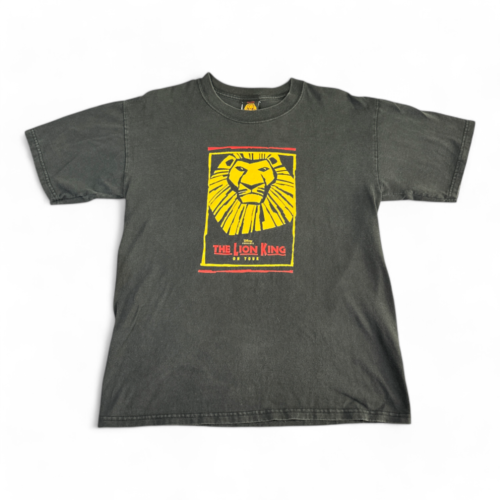Vintage Lion King Shirt Black Disney Broadway Musical Y2K Adult MEDIUM
