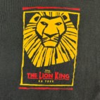 Vintage Lion King Shirt Black Disney Broadway Musical Y2K Adult MEDIUM