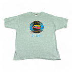 Vintage Dick Clark Grill Shirt Gray American Bandstand St Louis 90s Adult EXTRA LARGE
