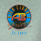 Vintage Dick Clark Grill Shirt Gray American Bandstand St Louis 90s Adult EXTRA LARGE