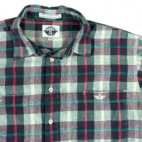 Vintage Dockers Shirt Green Black Plaid Button Up 80s Adult LARGE