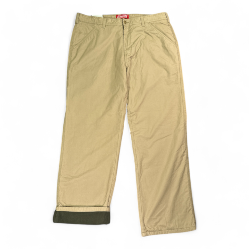 Coleman Pants Brown Fleece Lined Carpenter Utility Workwear Outdoor Mens 36x30