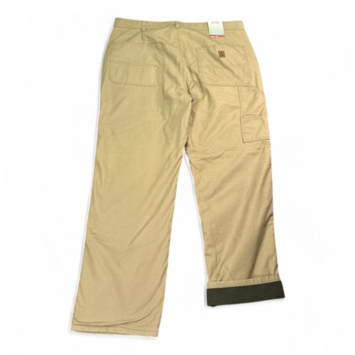 Coleman Pants Brown Fleece Lined Carpenter Utility Workwear Outdoor Mens 36x30