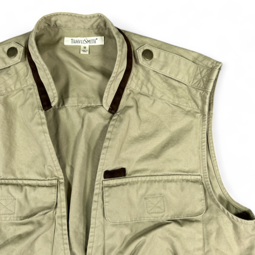 Travelsmith Vest Brown Photography Tactical Fishing Hunting Outdoor Mens MEDIUM