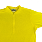 Vintage Nashbar Cycling Jersey Yellow Blank USA Made 90s Adult LARGE