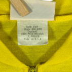 Vintage Nashbar Cycling Jersey Yellow Blank USA Made 90s Adult LARGE
