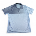 Nike Golf Polo Shirt Blue Striped Tour Performance Dri Fit Adult EXTRA LARGE