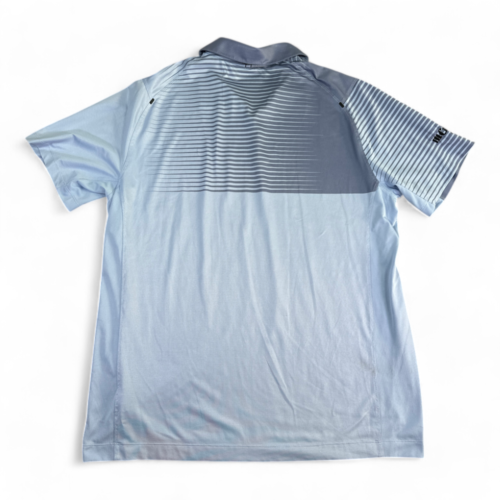 Nike Golf Polo Shirt Blue Striped Tour Performance Dri Fit Adult EXTRA LARGE