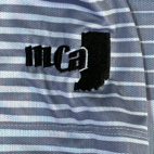 Nike Golf Polo Shirt Blue Striped Tour Performance Dri Fit Adult EXTRA LARGE
