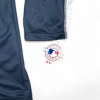 Detroit Tigers Shirt Blue White Zip Polo MLB Baseball Adult EXTRA LARGE TALL