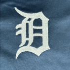 Detroit Tigers Shirt Blue White Zip Polo MLB Baseball Adult EXTRA LARGE TALL