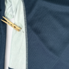 Detroit Tigers Shirt Blue White Zip Polo MLB Baseball Adult EXTRA LARGE TALL