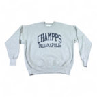 Vintage Champps Indianapolis Sweater Gray Reverse Weave Sports Bar Adult XXL 2XL