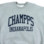 Vintage Champps Indianapolis Sweater Gray Reverse Weave Sports Bar Adult XXL 2XL