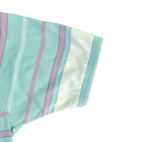 Vintage Alexander Julian Colours Polo Shirt Purple Green Stripes Pastel 90s Adult MEDIUM
