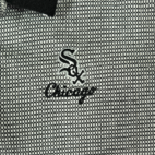 Vintage Chicago White Sox Polo Shirt Black White Checks 90s Adult EXTRA LARGE