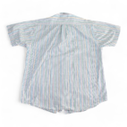 Colours By Alexander Julian Shirt White Purple Pastel Stripes Y2K Adult MEDIUM