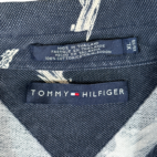 Vintage Tommy Hilfiger Polo Shirt Blue Boats Yachts Nautical 90s Adult LARGE
