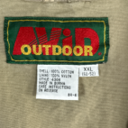 Avid Outdoor Hunting Vest Brown Zip Pockets Game Bag Adult XXL 2XL