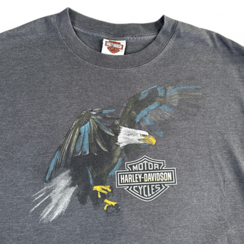Harley Davidson Shirt Gray Rossiters Sarasota Florida Motorcycles Adult LARGE