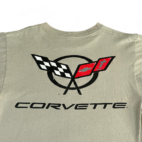Vintage Corvette Shirt Brown Graphic Logo Classic Car 90s Adult MEDIUM