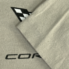 Vintage Corvette Shirt Brown Graphic Logo Classic Car 90s Adult MEDIUM