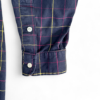 Vintage Ralph Lauren Golf Shirt Blue Plaid Crest Tilden 90s Adult EXTRA LARGE