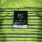 Nike Golf Polo Shirt Green Striped Dri Fit UV Robert Trent Jones Adult EXTRA LARGE