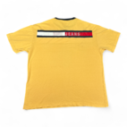 Vintage Tommy Hilfiger Shirt Yellow Tommy Jeans Ringer Y2K Adult LARGE
