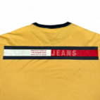 Vintage Tommy Hilfiger Shirt Yellow Tommy Jeans Ringer Y2K Adult LARGE