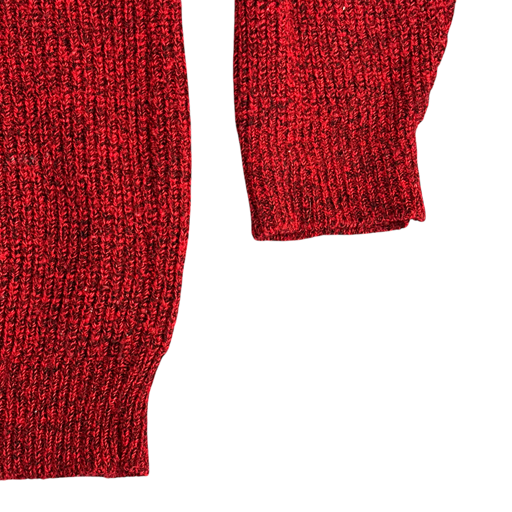 Vintage Le Tigre Sweater Red Black Speckled Chunky 90s Adult XXL 2XL-5 Vintage Le Tigre Sweater Red Black Speckled Chunky 90s Adult XXL 2XL