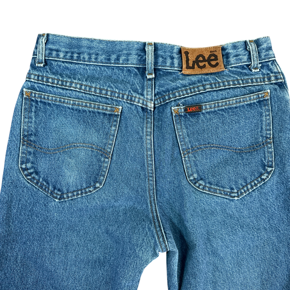 Vintage Lee Riders Jeans Medium Wash Straight Leg Regular USA Made 80s Mens 30x30