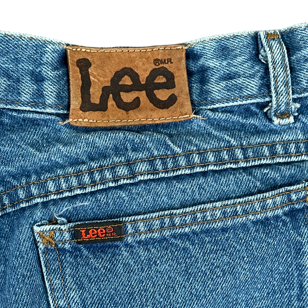 Vintage Lee Riders Jeans Medium Wash Straight Leg Regular USA Made 80s Mens 30x30