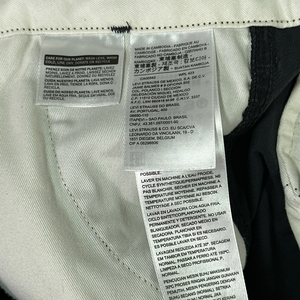 Levis Cargo Pants Black Utility Tactical Combat 4 Pocket Mens 34x29-8 Levis Cargo Pants Black Utility Tactical Combat 4 Pocket Mens 34x29