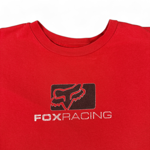 Vintage Fox Racing Shirt Red Motorcross Dirt Bike MX Motorsports Adult LARGE