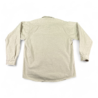 Vintage Five Brother Shirt White Ivory Flannel USA Made 90s Adult LARGE