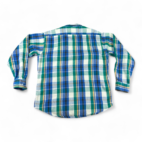 Vintage Van Heusen Shirt Blue Flannel Plaid 417 Sportswear 90s Adult LARGE