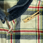 Vintage Keeler Bay Shirt Plaid Sailboat Pocket Corduroy 90s Adult EXTRA LARGE
