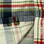 Vintage Keeler Bay Shirt Plaid Sailboat Pocket Corduroy 90s Adult EXTRA LARGE