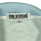 Vintage Polo Shirt White Blue St Maarten Fishing Color Block Inlay 90s Adult MEDIUM