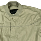 Vintage Windbreaker Jacket Brown Khaki Tan Piping 90s Adult XXL 2XL