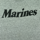 Vintage Marines Shirt Gray Spell Out 80s Military Adult MEDIUM