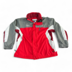 Columbia Jacket Red White Gray Core Interchange Anaorak Adult LARGE