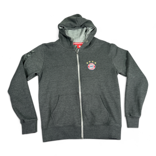 FC Bayern Sweater Gray Football Soccer Hoodie Munchen Munich Germany Adult MEDIUM