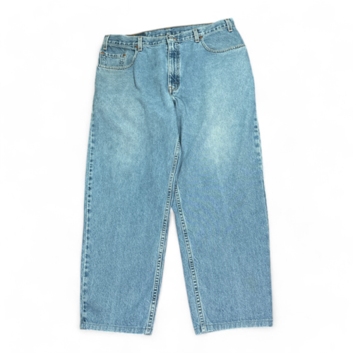 Vintage Levis 560 Jeans Blue Loose Tapered Light Wash USA 90s Mens 37x27
