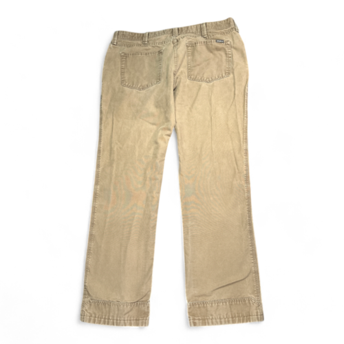 Eddie Bauer Pants Brown Tan Canvas Mens 38x31